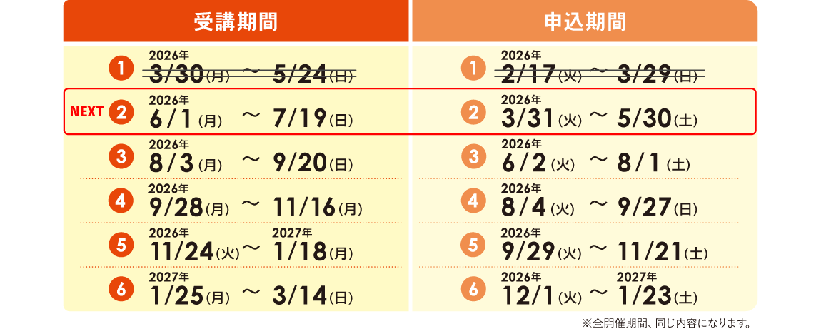 イーオンキッズのはじめての英検®対策コース 5級 4級のスケジュール